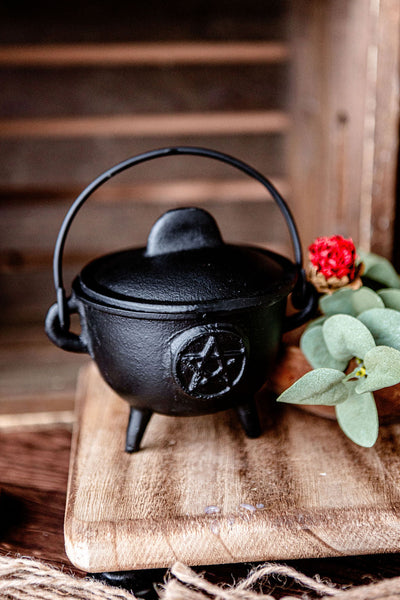 Pentacle Cast Iron Cauldron