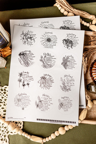 Apothecary Jar Sticker Sheet