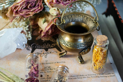 Celtic Knot Brass Cauldron