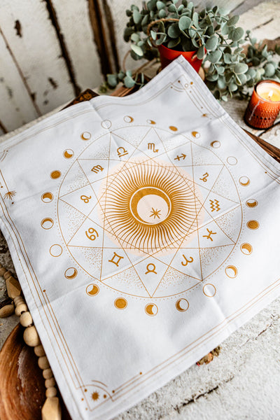 Zodiac & Moon Phase Altar Cloth