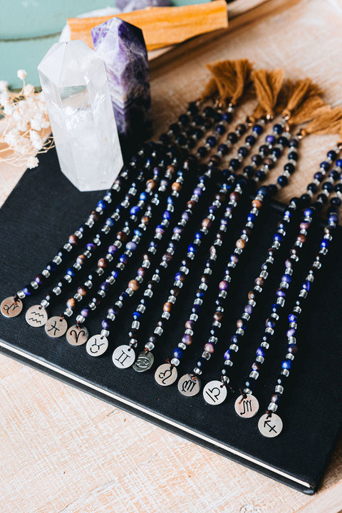 Pagan Prayer Beads- Zodiac Sign