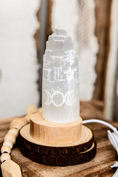 Selenite Lamp