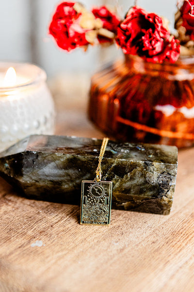 The Moon Tarot Pendant & Chain