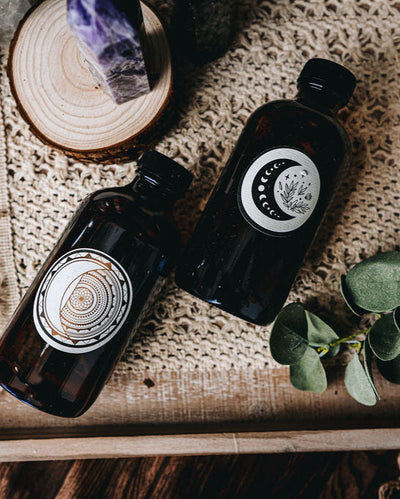 Moon Water Glass Bottle