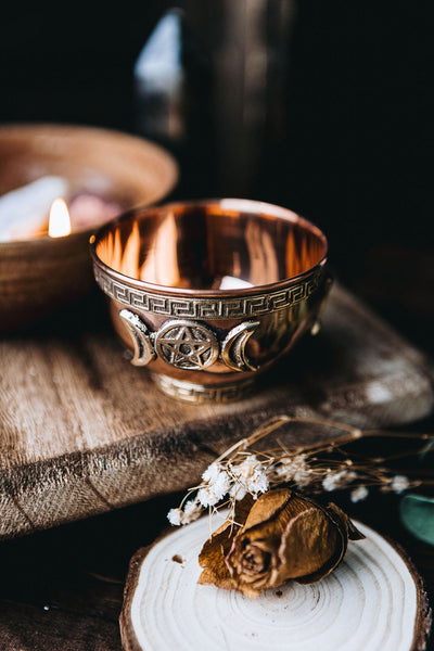 Triple Moon Offering Bowl