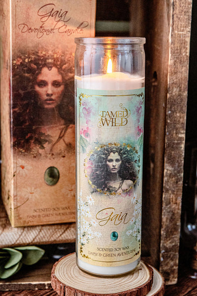 Gaia Goddess Candle